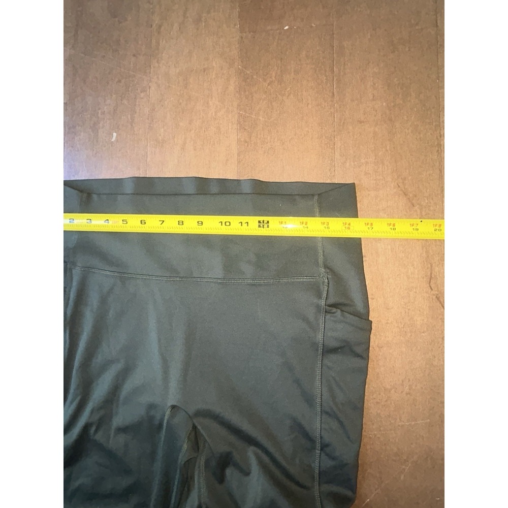 All In Motion Women's High-Waist Leggings Pockets Green Size XXL Gummy Logo - Picture 3 of 6